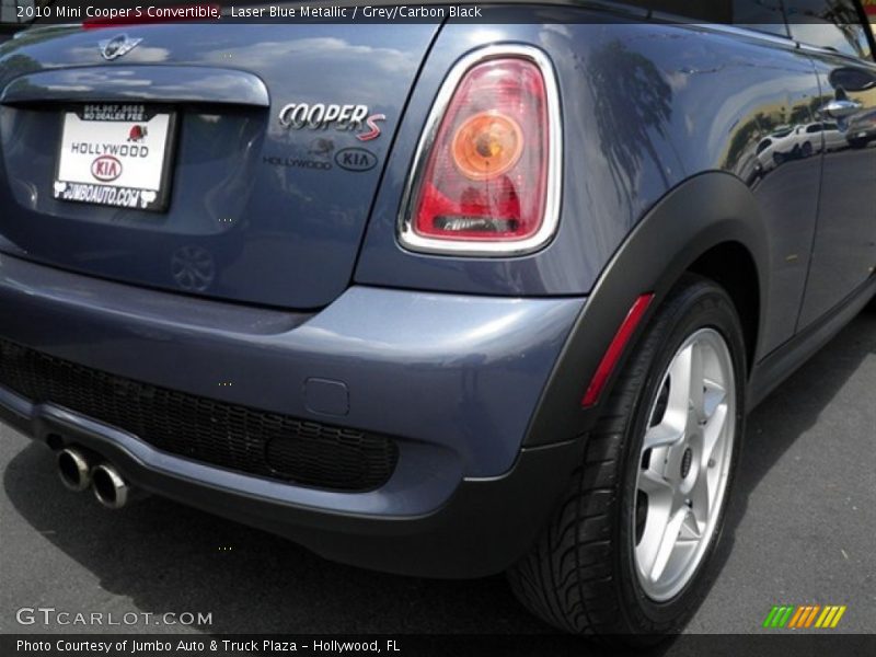 Laser Blue Metallic / Grey/Carbon Black 2010 Mini Cooper S Convertible