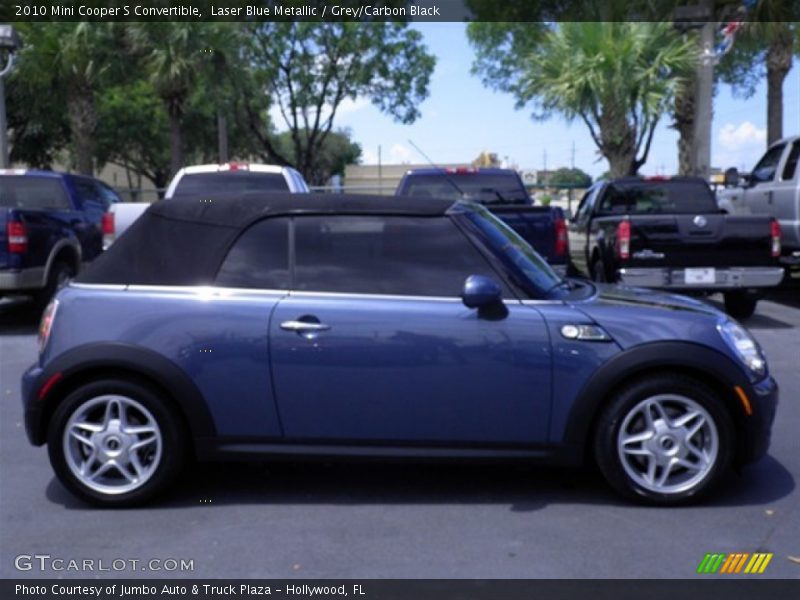 Laser Blue Metallic / Grey/Carbon Black 2010 Mini Cooper S Convertible