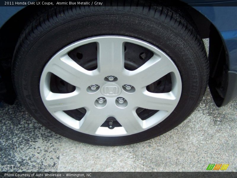 Atomic Blue Metallic / Gray 2011 Honda Civic LX Coupe