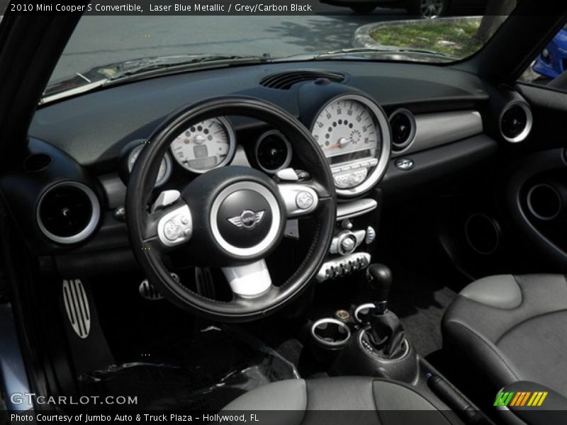 Laser Blue Metallic / Grey/Carbon Black 2010 Mini Cooper S Convertible