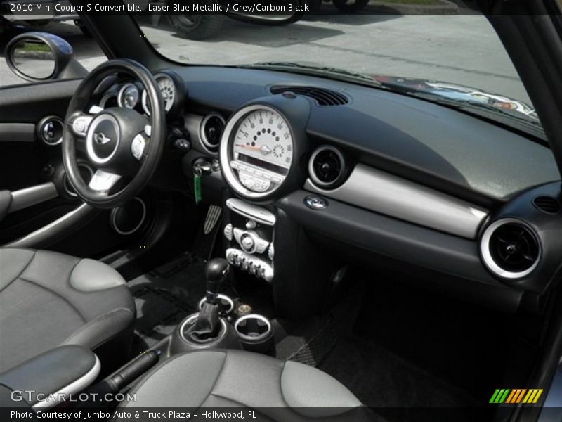Laser Blue Metallic / Grey/Carbon Black 2010 Mini Cooper S Convertible