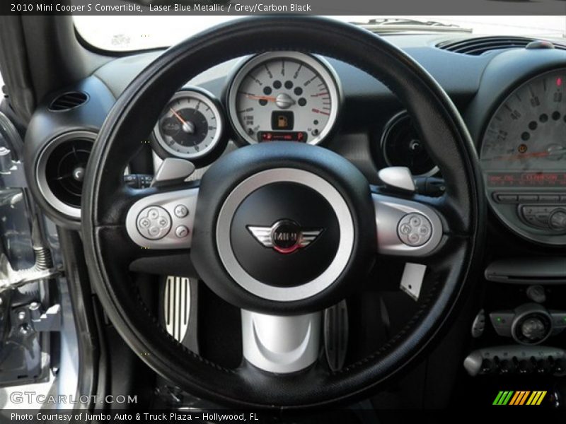 Laser Blue Metallic / Grey/Carbon Black 2010 Mini Cooper S Convertible