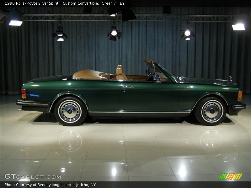 Green / Tan 1990 Rolls-Royce Silver Spirit II Custom Convertible