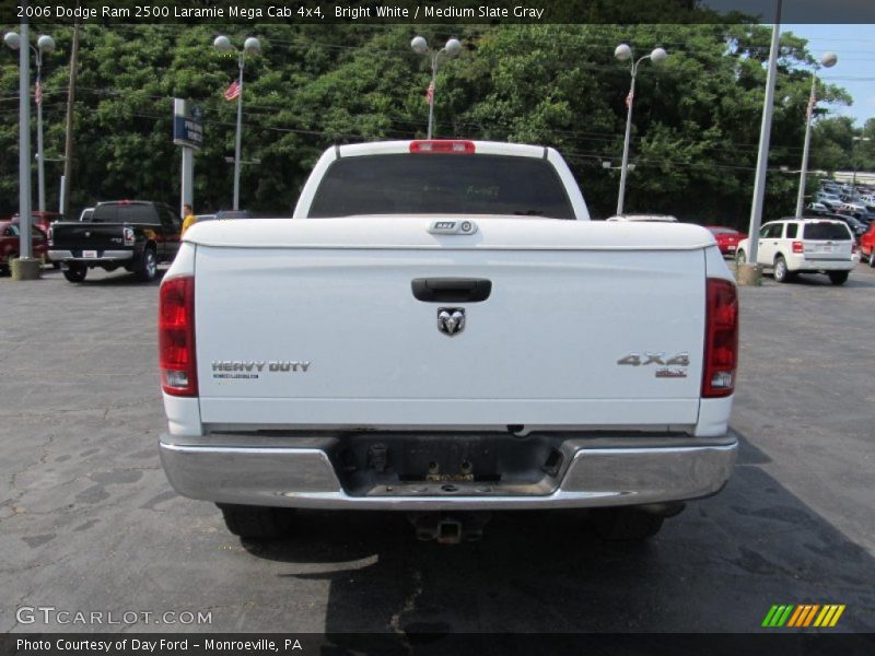 Bright White / Medium Slate Gray 2006 Dodge Ram 2500 Laramie Mega Cab 4x4