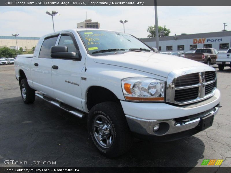 Bright White / Medium Slate Gray 2006 Dodge Ram 2500 Laramie Mega Cab 4x4