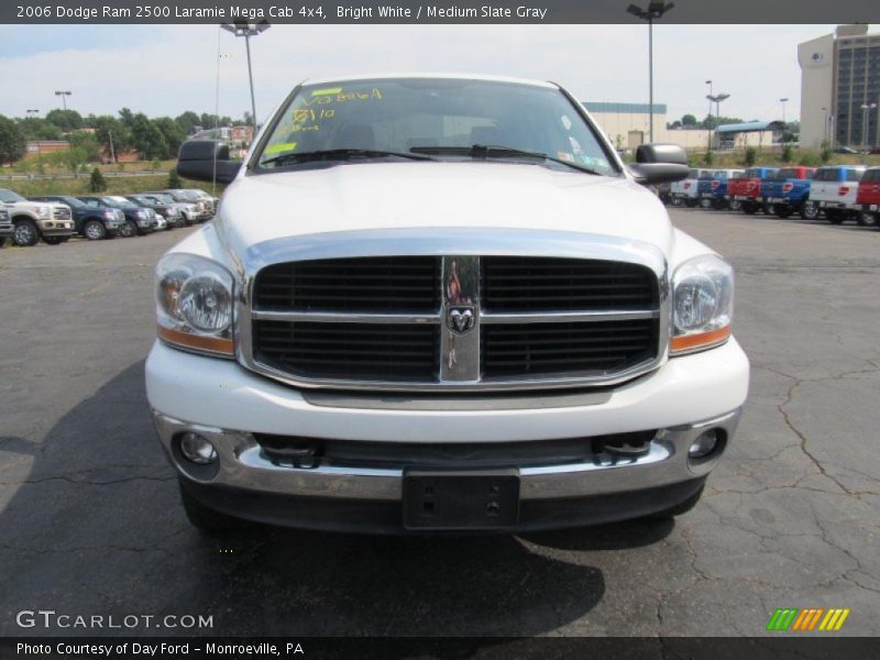 Bright White / Medium Slate Gray 2006 Dodge Ram 2500 Laramie Mega Cab 4x4