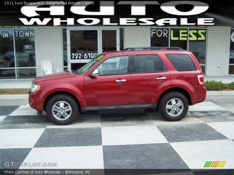 Sangria Red Metallic / Stone 2011 Ford Escape XLT