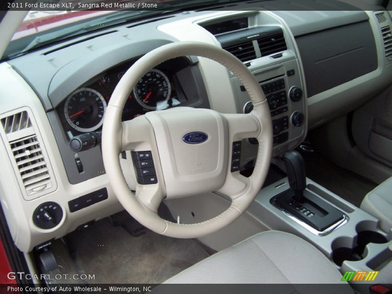 Sangria Red Metallic / Stone 2011 Ford Escape XLT