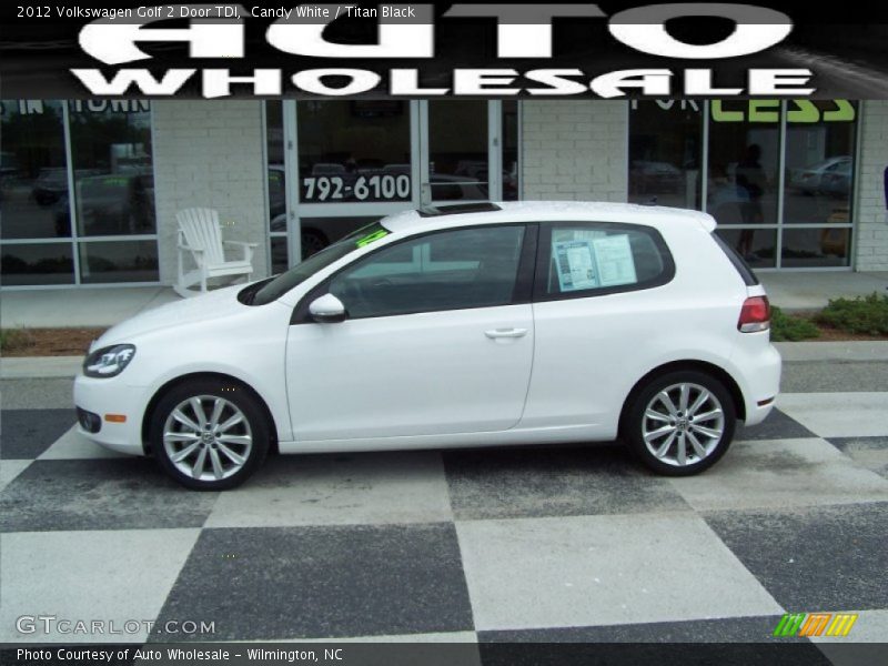 Candy White / Titan Black 2012 Volkswagen Golf 2 Door TDI