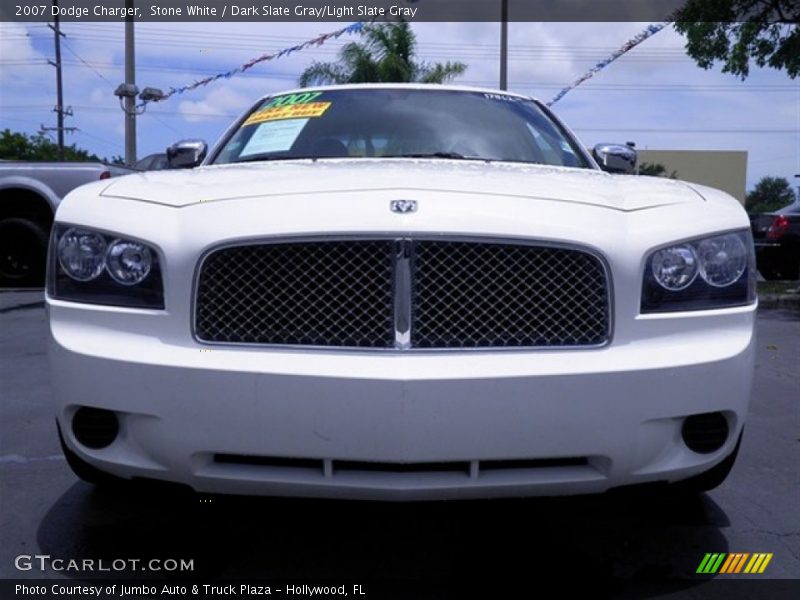 Stone White / Dark Slate Gray/Light Slate Gray 2007 Dodge Charger