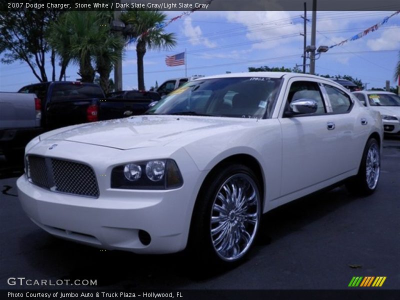 Stone White / Dark Slate Gray/Light Slate Gray 2007 Dodge Charger
