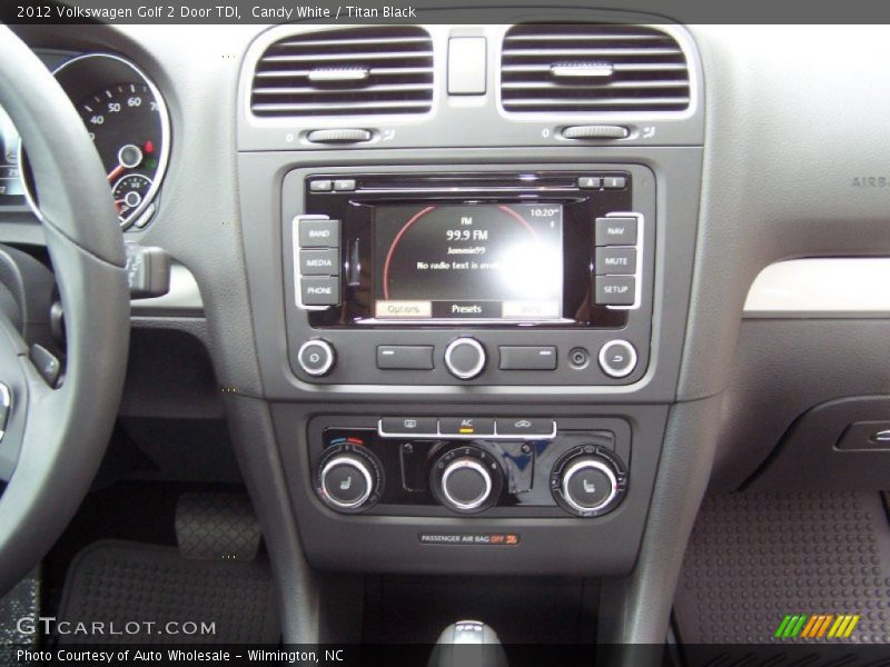 Controls of 2012 Golf 2 Door TDI