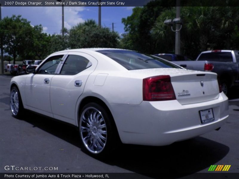 Stone White / Dark Slate Gray/Light Slate Gray 2007 Dodge Charger