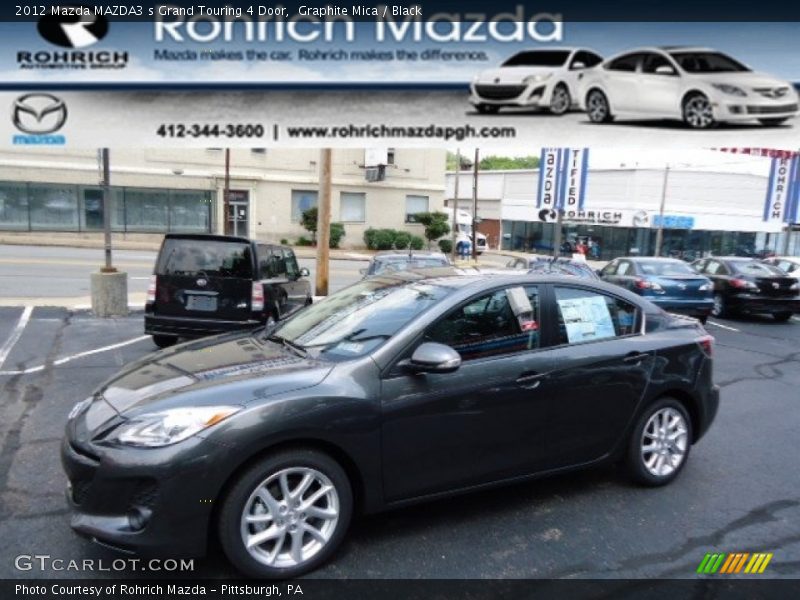 Graphite Mica / Black 2012 Mazda MAZDA3 s Grand Touring 4 Door