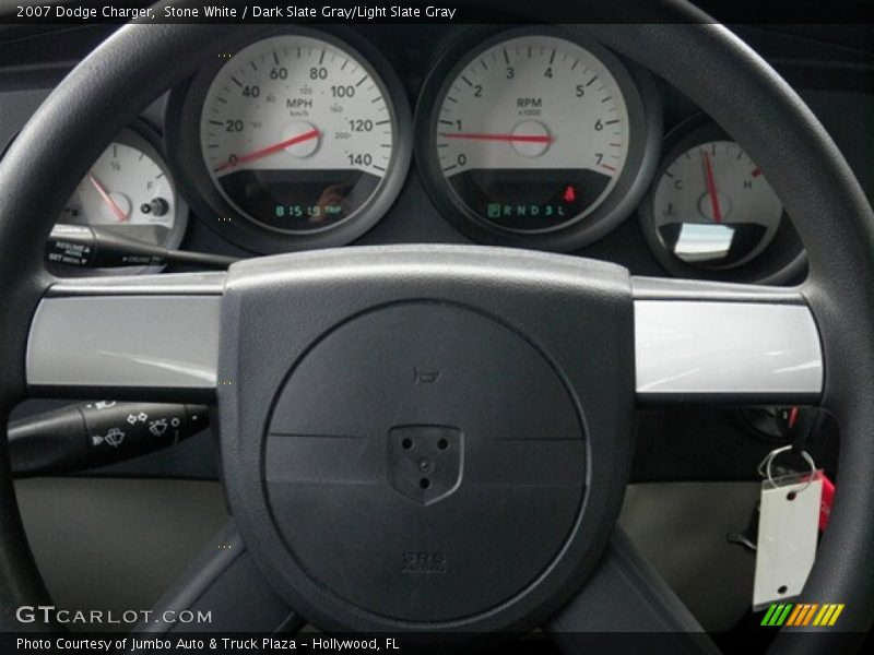 Stone White / Dark Slate Gray/Light Slate Gray 2007 Dodge Charger