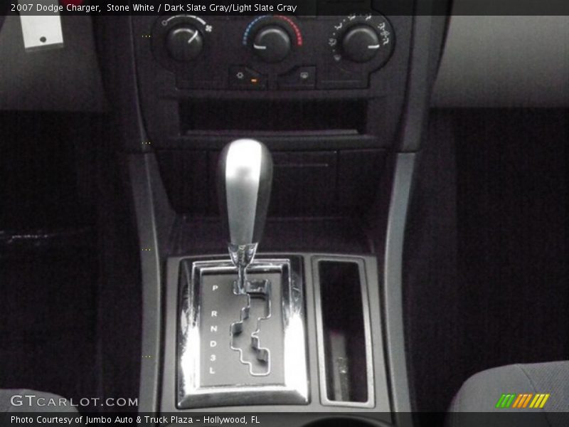 Stone White / Dark Slate Gray/Light Slate Gray 2007 Dodge Charger