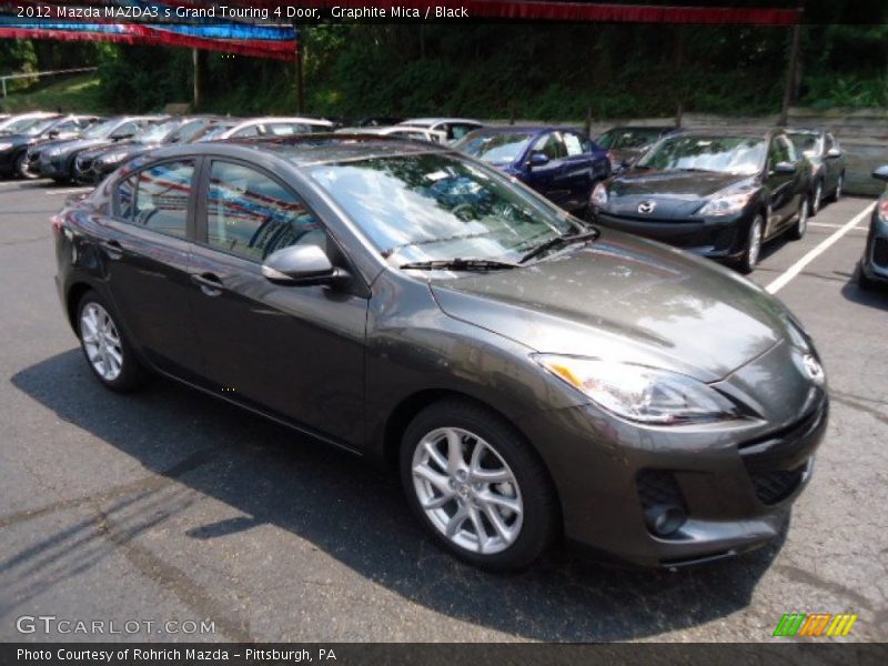 Graphite Mica / Black 2012 Mazda MAZDA3 s Grand Touring 4 Door