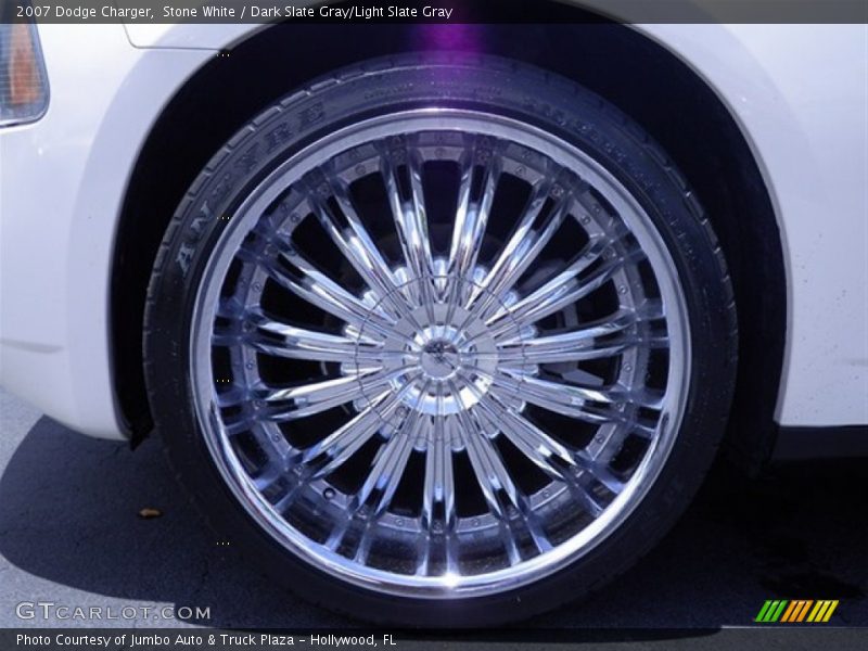 Stone White / Dark Slate Gray/Light Slate Gray 2007 Dodge Charger