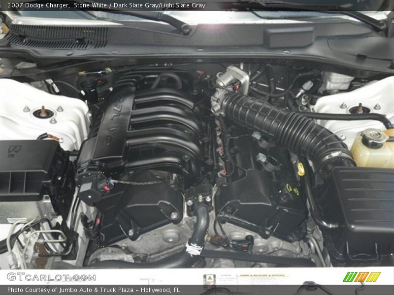 Stone White / Dark Slate Gray/Light Slate Gray 2007 Dodge Charger
