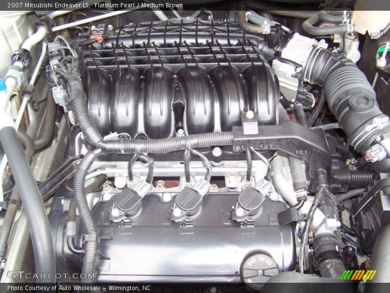 Platinum Pearl / Medium Brown 2007 Mitsubishi Endeavor LS