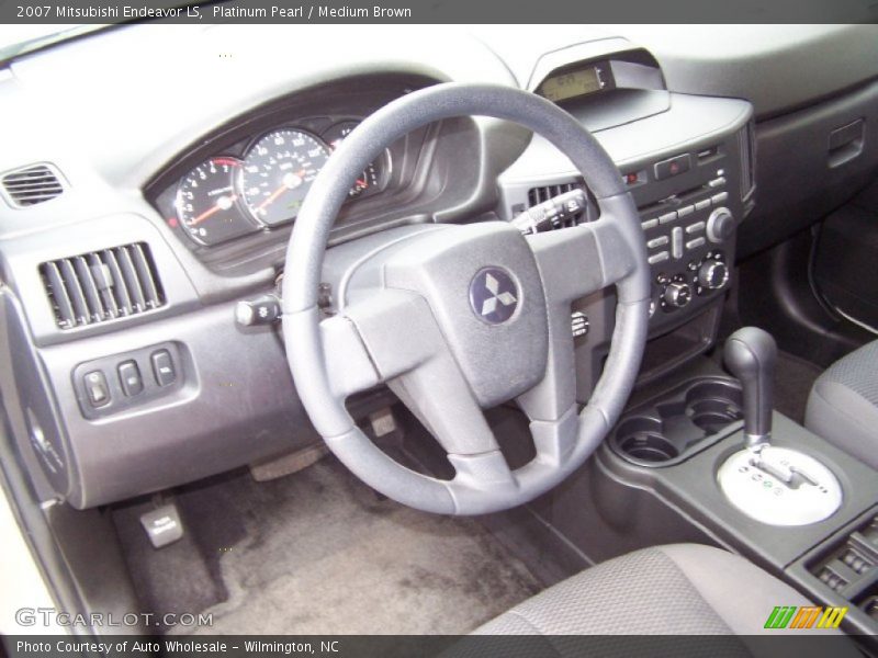 Platinum Pearl / Medium Brown 2007 Mitsubishi Endeavor LS