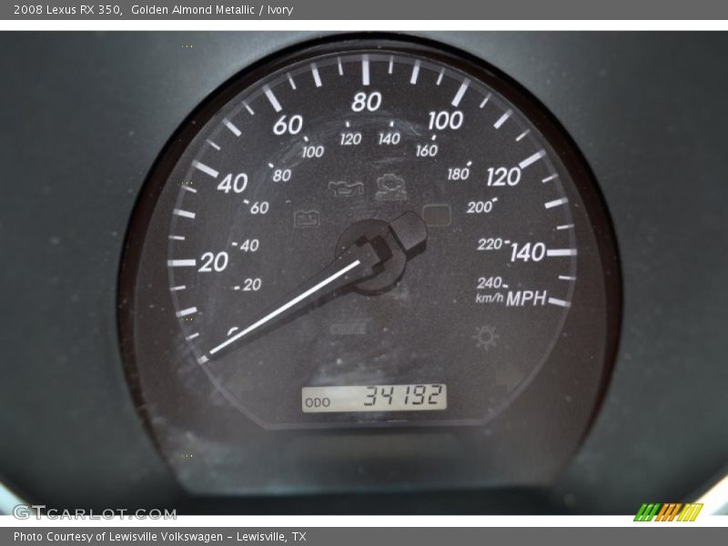 Golden Almond Metallic / Ivory 2008 Lexus RX 350