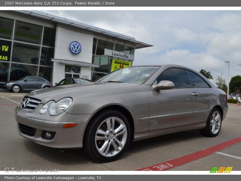 Pewter Metallic / Stone 2007 Mercedes-Benz CLK 350 Coupe