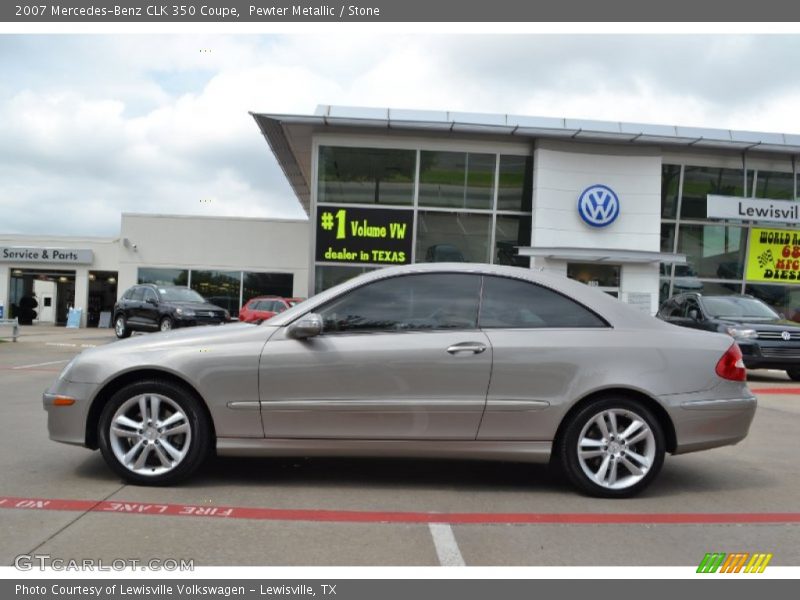 Pewter Metallic / Stone 2007 Mercedes-Benz CLK 350 Coupe