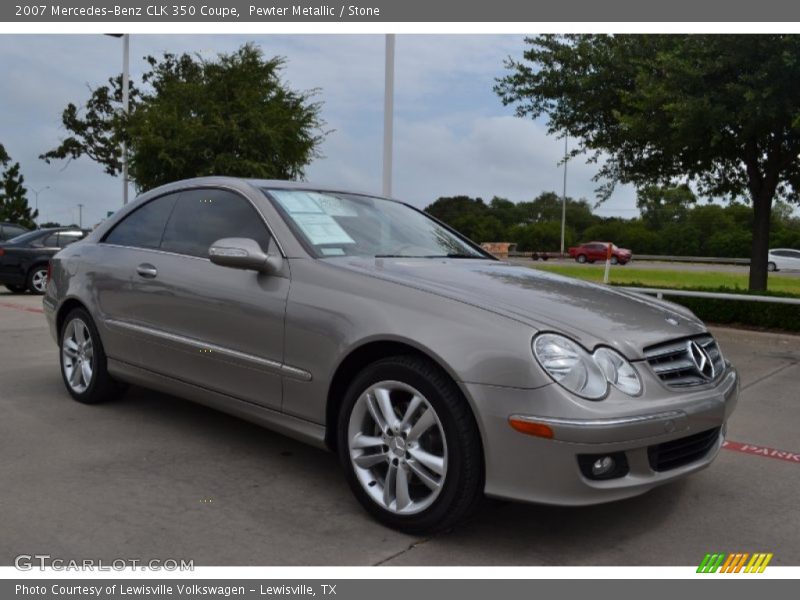 Pewter Metallic / Stone 2007 Mercedes-Benz CLK 350 Coupe