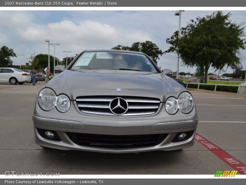 Pewter Metallic / Stone 2007 Mercedes-Benz CLK 350 Coupe