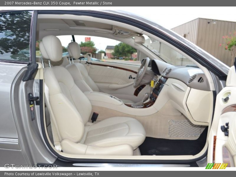Pewter Metallic / Stone 2007 Mercedes-Benz CLK 350 Coupe