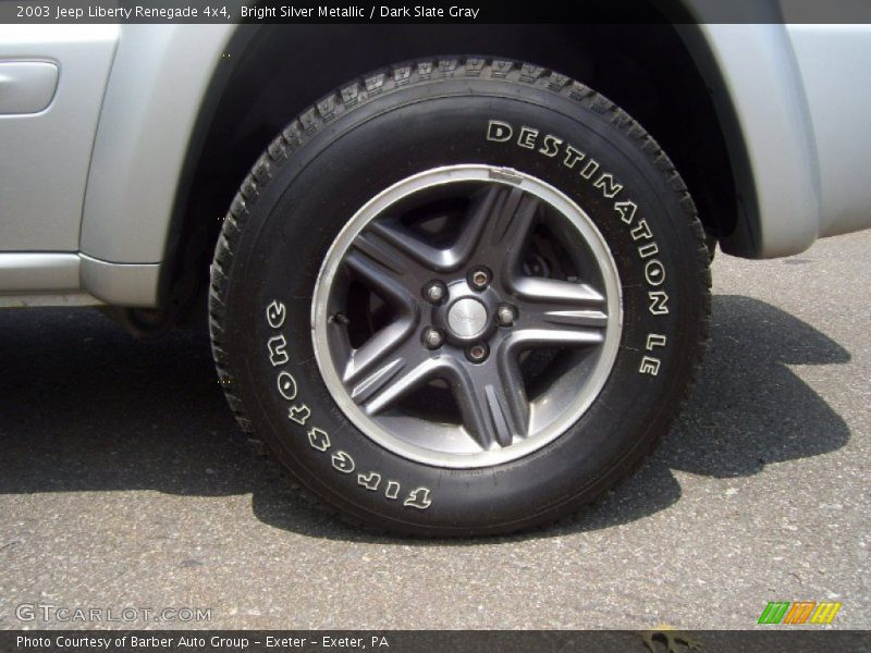 Bright Silver Metallic / Dark Slate Gray 2003 Jeep Liberty Renegade 4x4