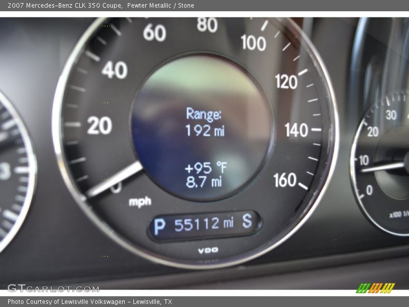 Pewter Metallic / Stone 2007 Mercedes-Benz CLK 350 Coupe