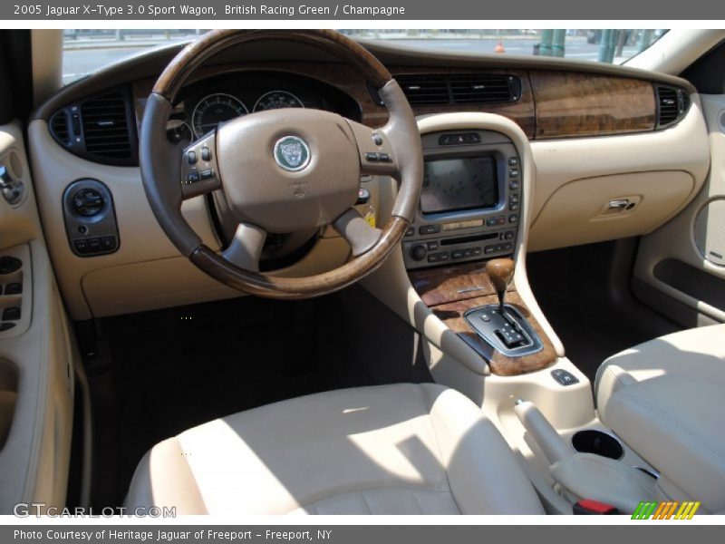  2005 X-Type 3.0 Sport Wagon Champagne Interior