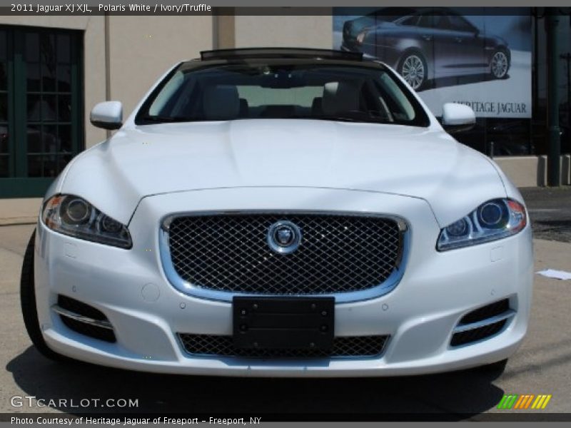 Polaris White / Ivory/Truffle 2011 Jaguar XJ XJL