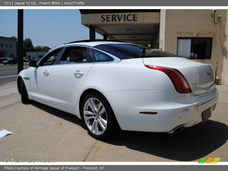 Polaris White / Ivory/Truffle 2011 Jaguar XJ XJL