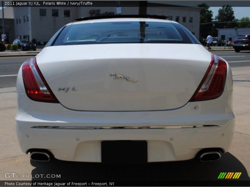 Polaris White / Ivory/Truffle 2011 Jaguar XJ XJL
