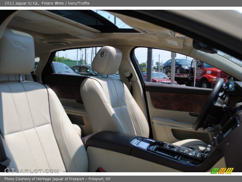 Polaris White / Ivory/Truffle 2011 Jaguar XJ XJL