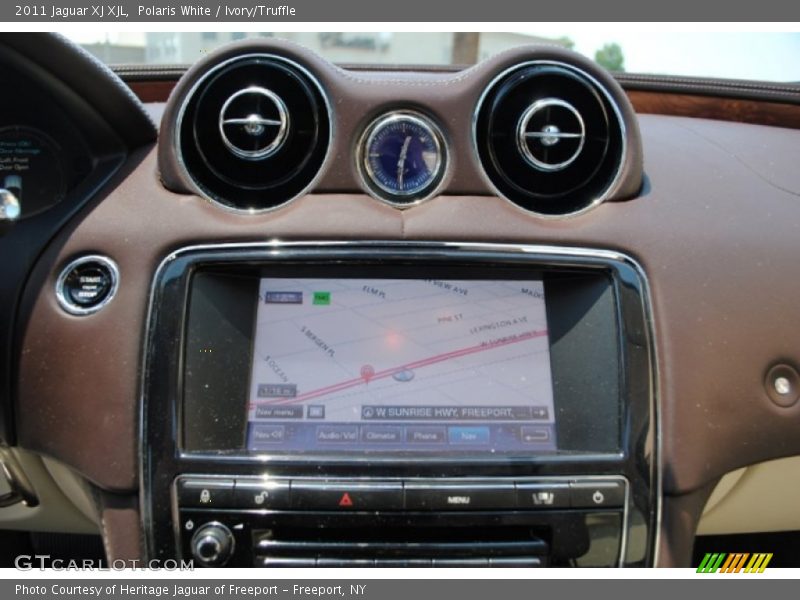 Polaris White / Ivory/Truffle 2011 Jaguar XJ XJL