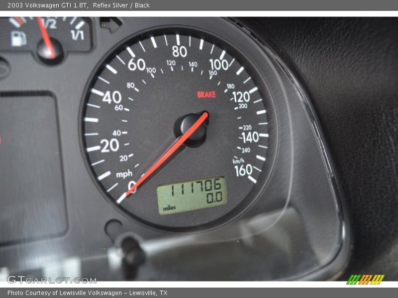 Reflex Silver / Black 2003 Volkswagen GTI 1.8T