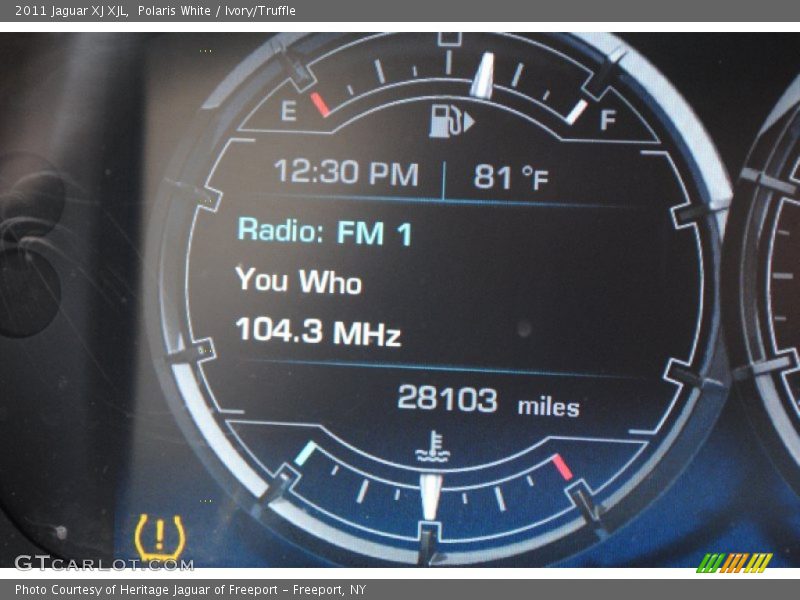 Polaris White / Ivory/Truffle 2011 Jaguar XJ XJL