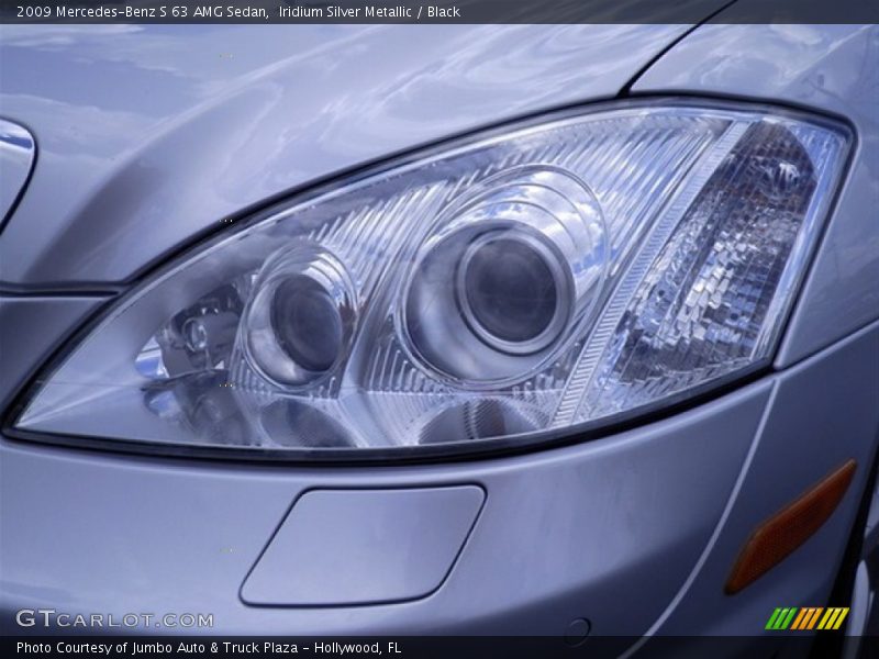 Iridium Silver Metallic / Black 2009 Mercedes-Benz S 63 AMG Sedan