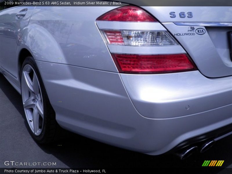 Iridium Silver Metallic / Black 2009 Mercedes-Benz S 63 AMG Sedan