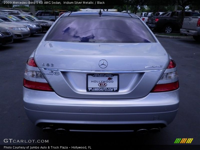 Iridium Silver Metallic / Black 2009 Mercedes-Benz S 63 AMG Sedan