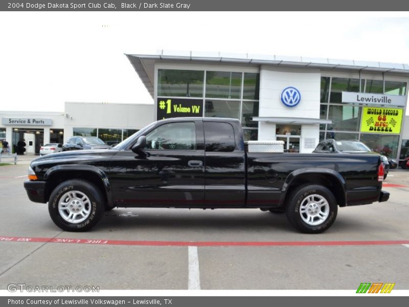 Black / Dark Slate Gray 2004 Dodge Dakota Sport Club Cab