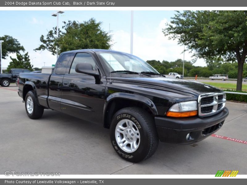 Black / Dark Slate Gray 2004 Dodge Dakota Sport Club Cab