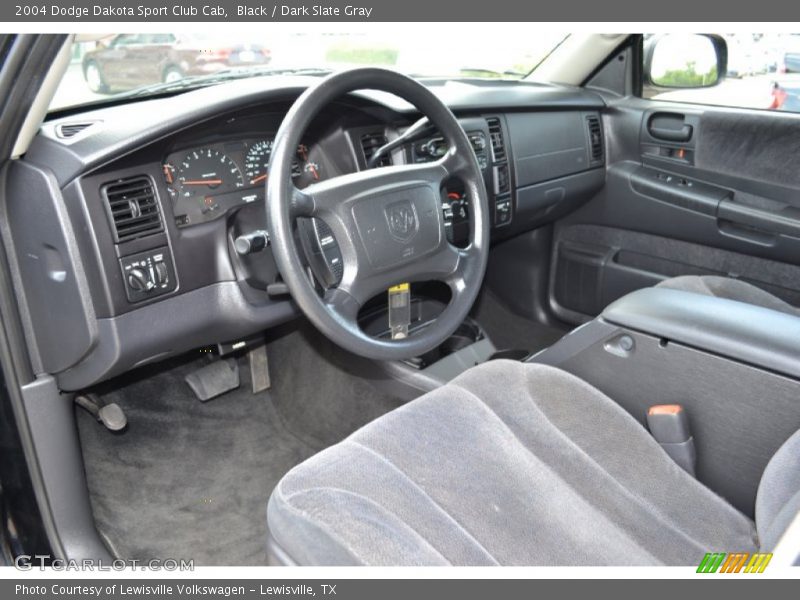 Black / Dark Slate Gray 2004 Dodge Dakota Sport Club Cab