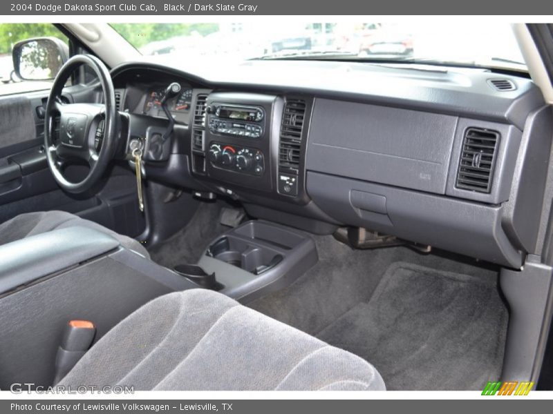 Black / Dark Slate Gray 2004 Dodge Dakota Sport Club Cab