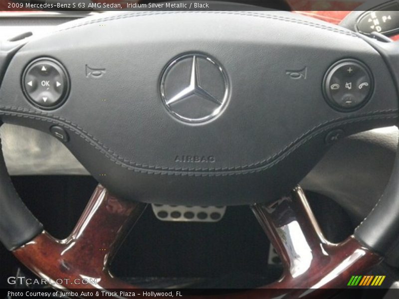 Iridium Silver Metallic / Black 2009 Mercedes-Benz S 63 AMG Sedan