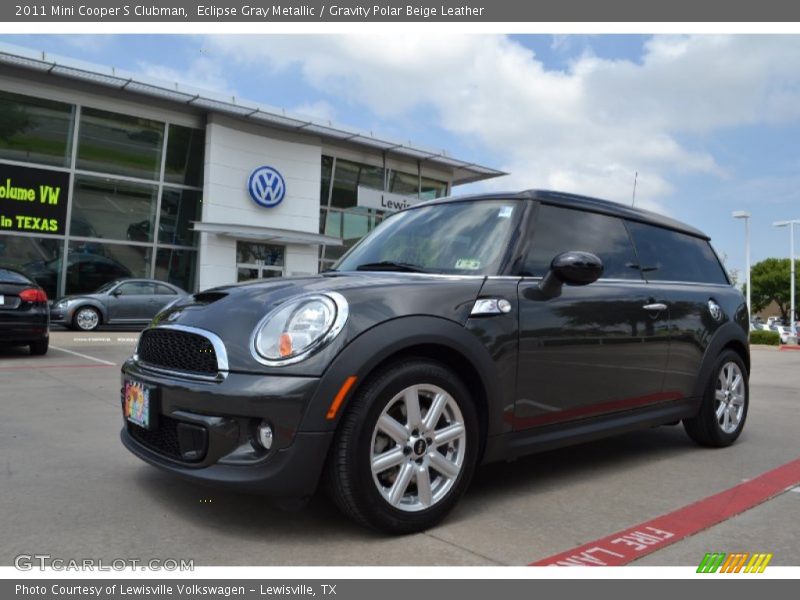 Eclipse Gray Metallic / Gravity Polar Beige Leather 2011 Mini Cooper S Clubman